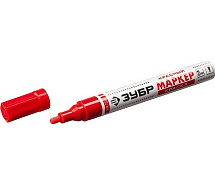 Маркер-краска 2-4мм круглый красный ЗУБР МК-400 06325-3