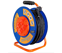 Удлинитель на катушке КГ 3х2,5 50м 4гнезда GLANZEN EB-50-010