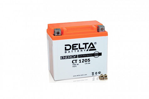Аккумулятор 12В 5,0Аh YTX5L-BS DELTA CT 1205 