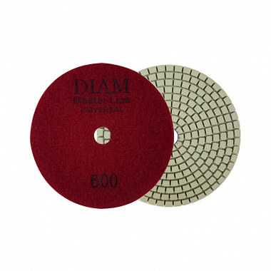 Круг шлифовальный алмазный для мокрой/сухой обработки 100мм №600 DIAM MasterLine Universal 000640