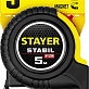 Рулетка 5м х 25мм обрезиненная STAYER STABIL 34131-05-25_z02