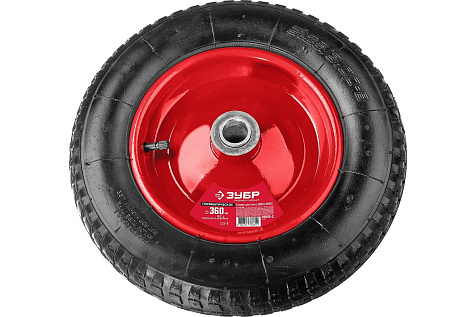 Колесо пневматическое 360х25,4мм КП-2 ЗУБР