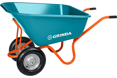Тачка садовая 2-х колесная пневматические колеса GRINDA GP-1 Proline 422401