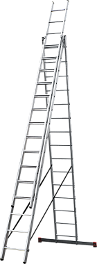 Лестница-стремянка 3-секционная алюминиевая Новая Высота Стандарт NV1230 3х15