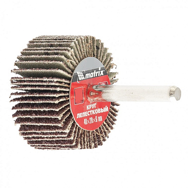 Круг лепестковый радиальный для дрели 40х20х6мм Р150 MATRIX 74170