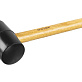 Киянка резиновая черная 340г деревянная ручка ЗУБР