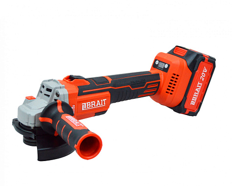 Шлифмашина угловая аккумуляторная BRAIT BCAGS20U 1х4Ah