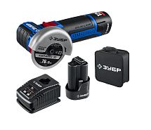 Шлифмашина угловая аккумуляторная ЗУБР Профи AB-76 2х2Ah