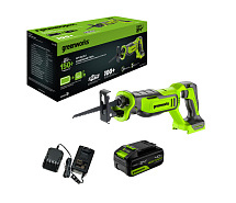 Пила сабельная аккумуляторная GREENWORKS GPT-BLRS-1 1x4Ah 1200607CUB