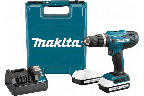 Дрель-шуруповерт ударная аккумуляторная MAKITA HP 488D002 2х1,5Ah