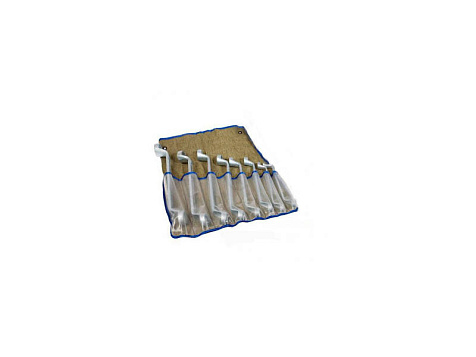 Набор ключей накидных коленчатых 8-22мм 8шт оцинкованных ТУ(40Х) КГН 8 в сумке КЗСМИ