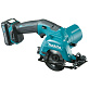 Пила дисковая аккумуляторная MAKITA HS 301DWAE 2х2Ah