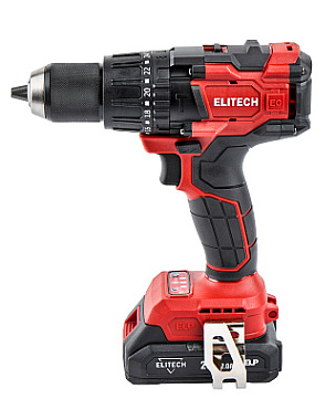 Дрель-шуруповерт ударная аккумуляторная ELITECH ДА 21УБЛ2 2х2Ah