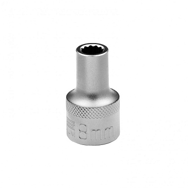 Головка торцевая 12-гранная 1/2" 8мм CrV STELS 13647