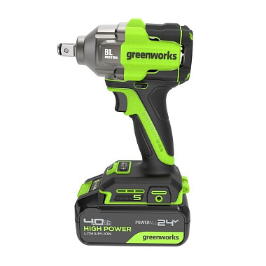 Гайковерт ударный аккумуляторный GREENWORKS IW5500 1х4Ah 3805007CUB
