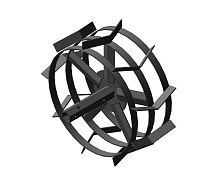 Грунтозацепы вал S32 445/180мм сквозная втулка 205мм 3 обода усиленная спица НЦ 2шт