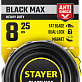 Рулетка 8м х 25мм обрезиненный корпус STAYER BlackMax 3410-08_z02