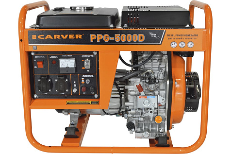 Электростанция дизельная CARVER PPG-5000D