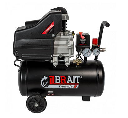 Компрессор масляный с прямым приводом BRAIT КМ-1500/24