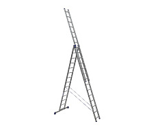 Лестница-стремянка 3-секционная алюминиевая 3х14 АЛЮМЕТ H3 5314