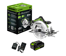 Пила дисковая аккумуляторная GREENWORKS GD24CS 1x5Ah 1500907CUG