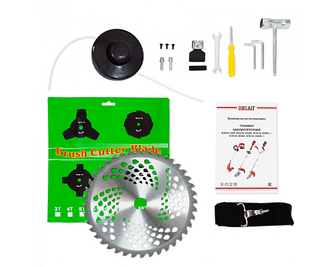 Триммер аккумуляторный бесщеточный BRAIT BCBC 40-4NMBL-1 2х4Ah