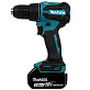 Дрель-шуруповерт ударная аккумуляторная MAKITA DHP 490SF1J 1х3Ah