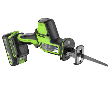 Пила сабельная аккумуляторная GREENWORKS GPT-CRS-25 1x2Ah 1200507CUA