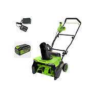Снегоуборщик аккумуляторный GREENWORKS GD40STX2 1х5Ah 2603407UG
