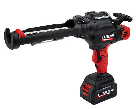 Пистолет для герметика аккумуляторный ELITECH HD CCG 20SL6 1х4Ah