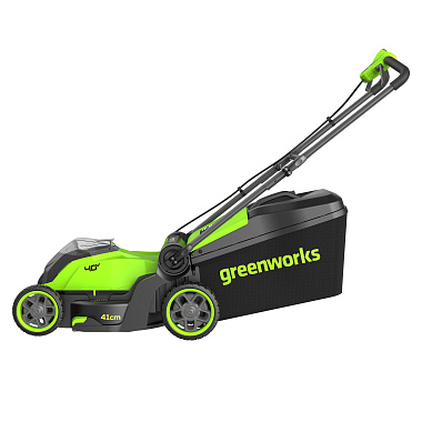 Газонокосилка аккумуляторная GREENWORKS GD40LM411K4 1х4Ah 2521007UB