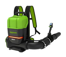 Воздуходув ранцевый аккумуляторный GREENWORKS GD82BP2 без АКБ и ЗУ 2408307