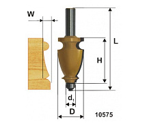 Фреза кромочная фигурная ф28.6х41мм хв.12мм ЭНКОР