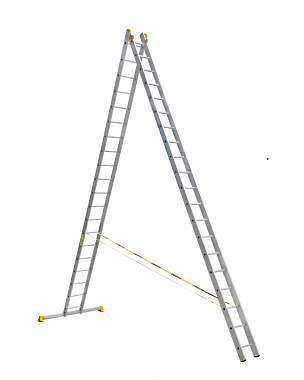 Лестница-стремянка 2-секционная алюминиевая 2х20 Профи АЛЮМЕТ Р2 9220