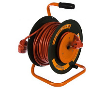 Удлинитель на катушке ПВС 2х2,5 30м с выносной розеткой GLANZEN EB-30-010