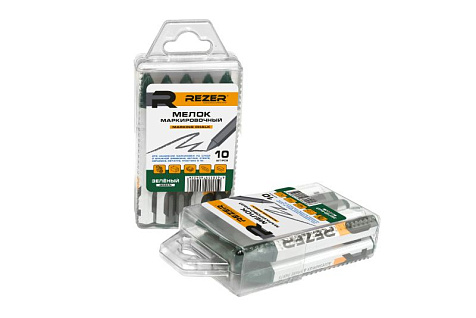 Мелок маркировочный зеленый 10шт REZER 03.011.00060