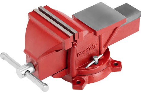 Тиски слесарные 150мм поворотные с наковальней MATRIX 18602