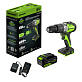 Дрель-шуруповерт ударная аккумуляторная GREENWORKS GD24DD60 1х4Ah 3704107CUB