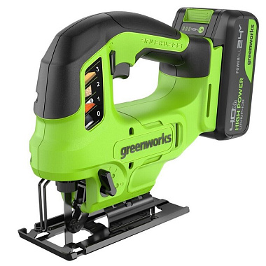 Лобзик аккумуляторный GREENWORKS GD24JS90 1x4Ah 3601707CUB
