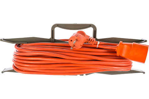 Удлинитель на рамке ПВС 2х2,5 20м GLANZEN ER-20-010