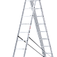 Лестница-стремянка 3-секционная алюминиевая Новая Высота Стандарт NV1230 3х11