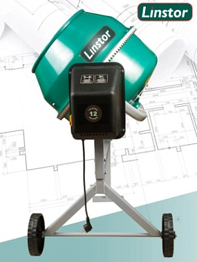 Бетоносмеситель (полиамидный венец) LINSTOR Б-120П