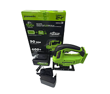 Лобзик аккумуляторный GREENWORKS GD24JS90 1x2Ah 3601707CUA