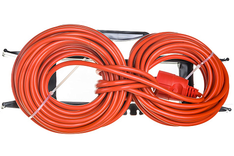 Удлинитель на рамке ПВС 2х2,5 20м GLANZEN ER-20-010