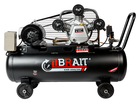 Компрессор масляный с ременным приводом BRAIT КМR-3000/200