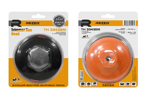 Головка триммерная M10x1,25 левая REZER TH 3343EM Easy-head 03.006.00028