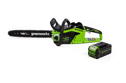 Пила цепная аккумуляторная GREENWORKS GD40CS18K5 1х5Ah 2005807UG