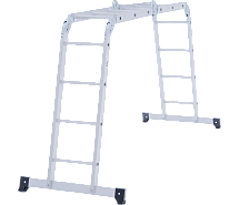 Лестница-трансформер алюминиевая 340мм Новая Высота Стандарт NV1320 2х3+2х4