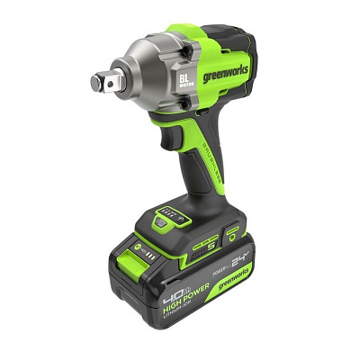 Гайковерт ударный аккумуляторный GREENWORKS IW5500 1х4Ah 3805007CUB