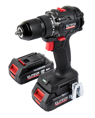 Дрель-шуруповерт ударная аккумуляторная ELITECH HD CD 20BL2 1х4Ah